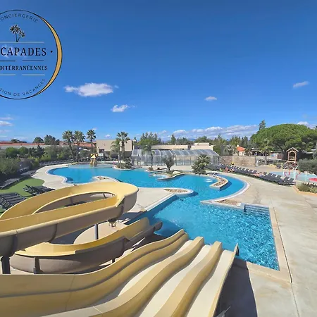 Le Tropical Mobil 6 Personnes - A 200m - Parc Aquatique - 5 Etoiles Les Dunes *