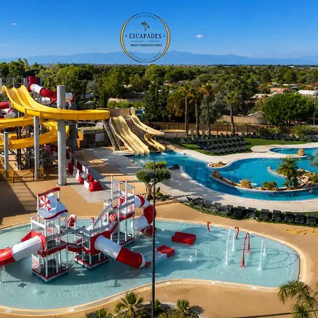 Le Tropical Mobil 6 Personnes - A 200m - Parc Aquatique - 5 Etoiles Les Dunes * Torreilles