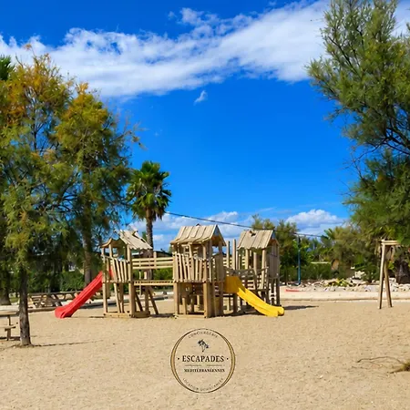 Campingplatz Le Tropical Mobil 6 Personnes - A 200m - Parc Aquatique - 5 Etoiles Les Dunes