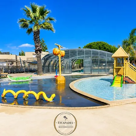 Campingplatz Le Tropical Mobil 6 Personnes - A 200m - Parc Aquatique - 5 Etoiles Les Dunes *