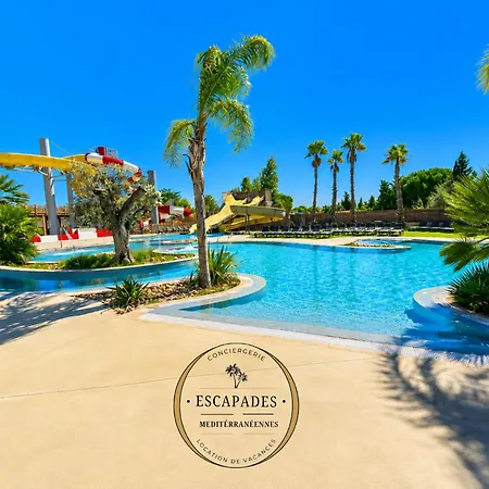 Le Tropical Mobil 6 Personnes - A 200m - Parc Aquatique - 5 Etoiles Les Dunes Campingplatz