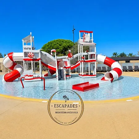 Le Tropical Mobil 6 Personnes - A 200m - Parc Aquatique - 5 Etoiles Les Dunes Campingplatz Torreilles
