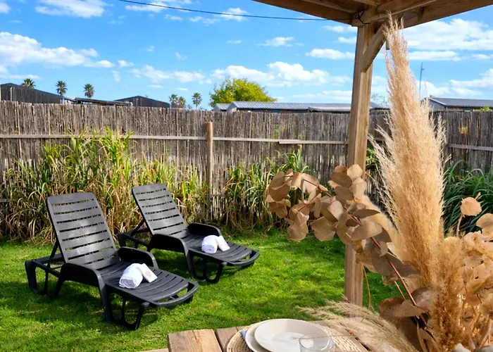Le Tropical Mobil 6 Personnes - A 200m - Parc Aquatique - 5 Etoiles Les Dunes * Torreilles